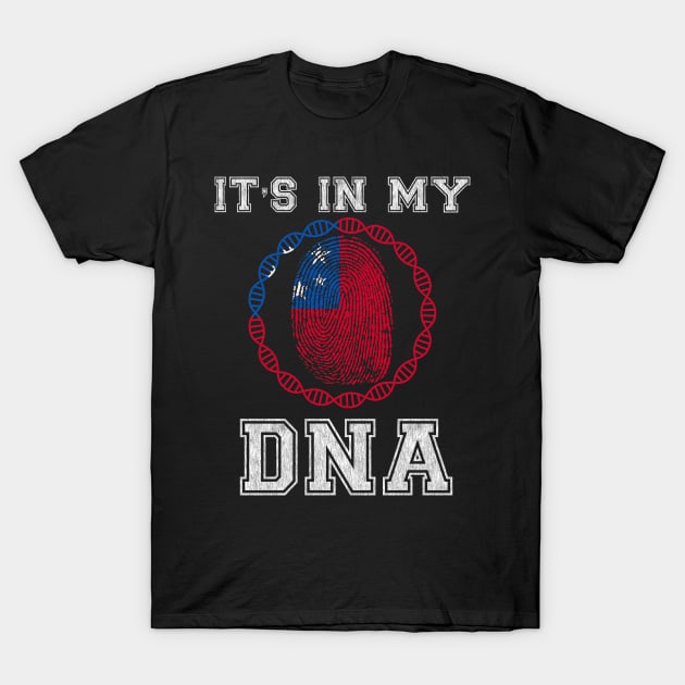 Samoa  It's In My DNA - Gift for Samoan From Samoa T-Shirt by Country Flags